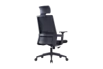 Office chair mesh 22268A Black, high back