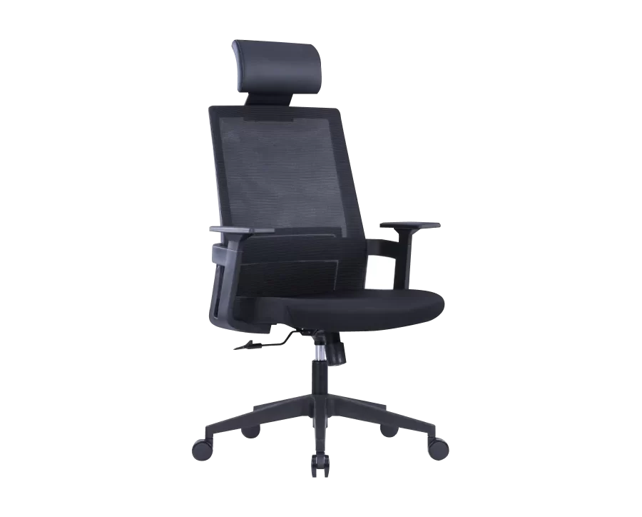 Office chair mesh 22268A Black, high back