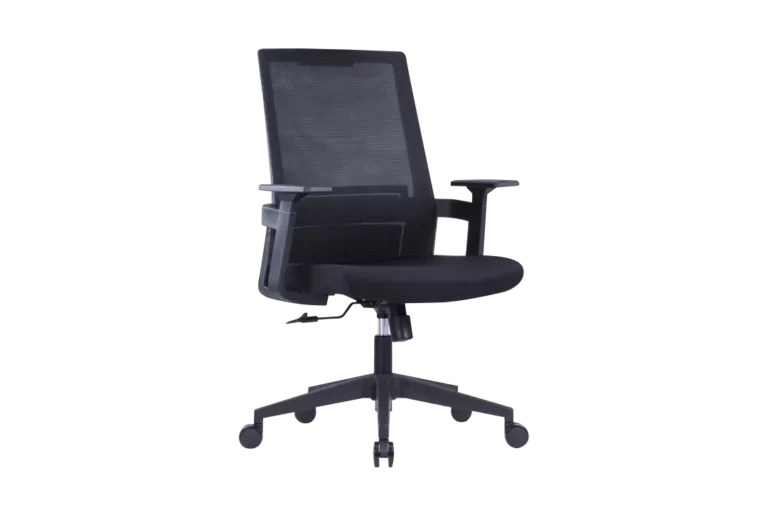 Office chair Mesh 22268B medium back, Black