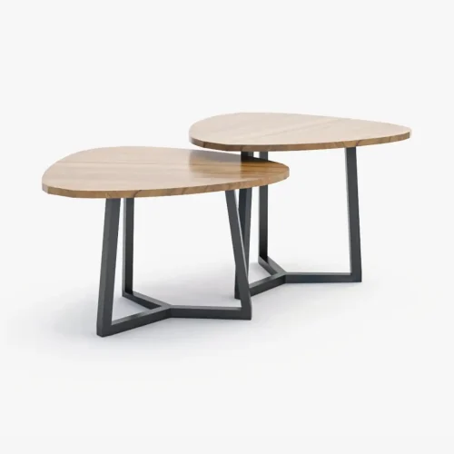 DAMIEN Dual Triangular Coffee Table