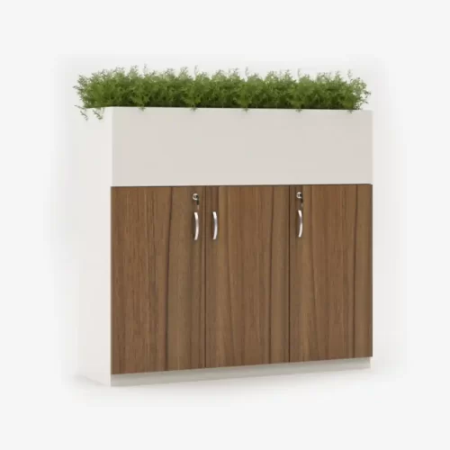 BOTANICAL Workstation Side Cabinet with Planter