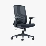 Ellin (Mesh Ergonomic office chair medium back, Black)