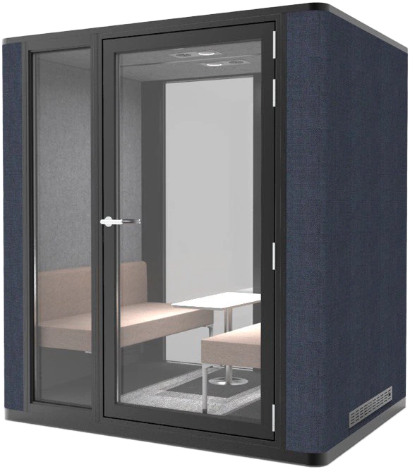 Acoustic meeting booth, phone booth for 2 person