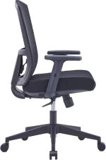 Barrel (Mesh office chair medium back, Black)