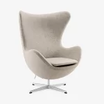 Island. Lounge leather office chair, Gray