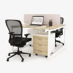 Alex Series. Modern Design 2 Cluster Face to Face Office Desk