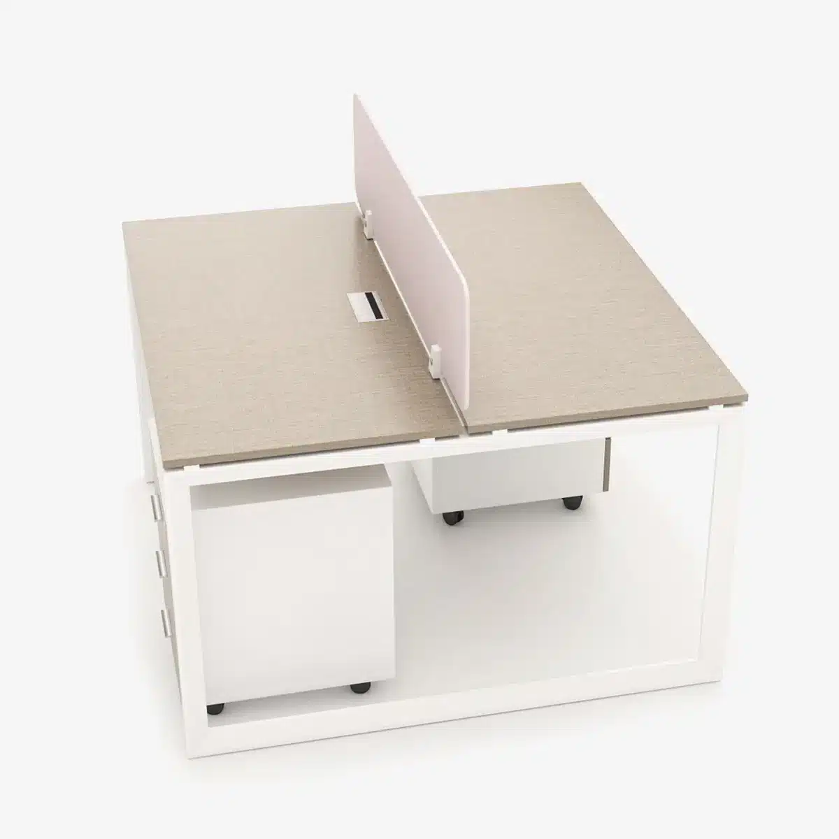 Alex Series. Modern Design 2 Cluster Face to Face Office Desk