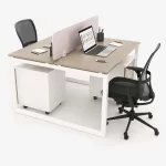 Alex Series. Modern Design 2 Cluster Face to Face Office Desk
