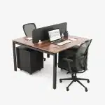 Diamond Series. Cluster of 2 Face to Face Workstation