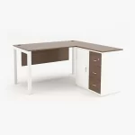 SWIFT Series L-Shape Desk with Built-In Storage