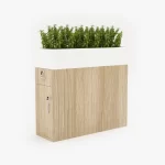 VERDANT Workstation Side Cabinet with Planter