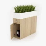 VERDANT Workstation Side Cabinet with Planter