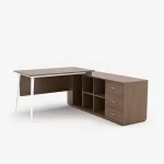 FLEXI L-Shape Executive Desk with Built-In Storage