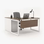 URBAN Series L-Shape Office Desk with Built-In Storage