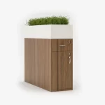 VERDANT Workstation Side Cabinet with Planter