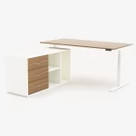 ASTROLIFT Height Adjustable Desk with Side Cabinet